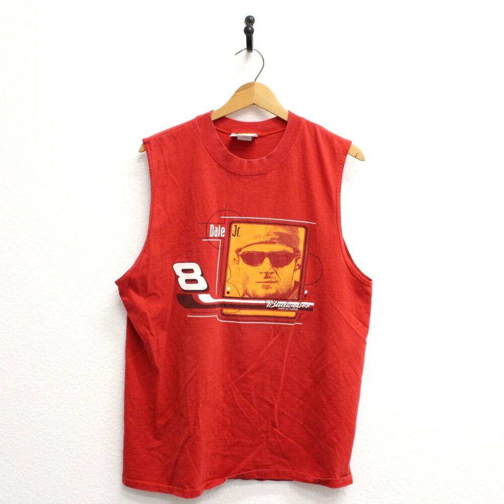 Vintage Dale Earnhardt Jr Budweiser Tank Top Large
